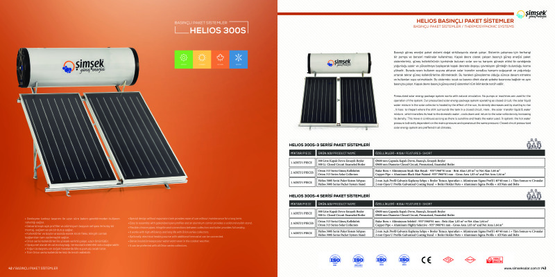 Helios 300S Serisi Basınçlı Paket Sistem