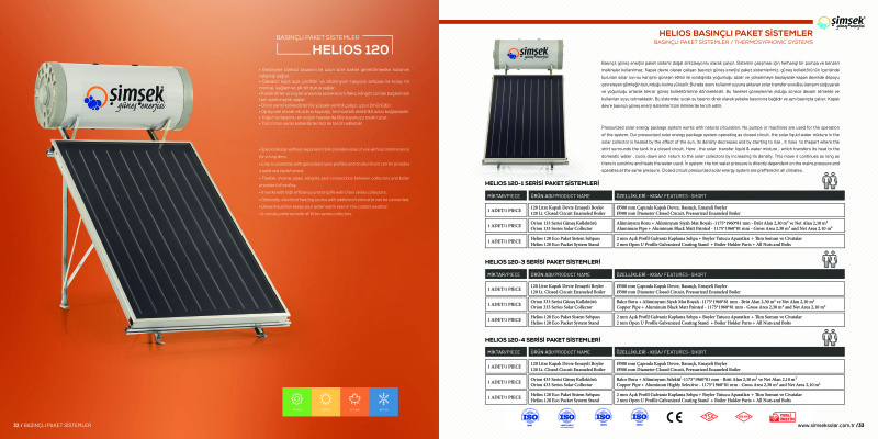 Helios 120 Serisi Basınçlı Paket Sistem
